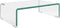 vidaXL - Tv-meubel/monitorverhoger - transparant - 40x25x11 - cm - glas