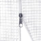 vidaXL - Tuinkas - met - stalen - frame - 48 - m² - 24x2x2 - m - wit