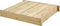 TP Toys Houten Zandbak - Met Deksel en Zitbankjes - FSC-gecertificeerd Hout - Kleur Naturel