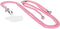 Mobiparts Universal - Telefoonkoord - Verstelbaar tot 1.50 meter - Roze transparant