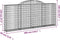 vidaXL - Schanskorven - 3 - st - gewelfd - 300x30x120/140 - cm - ijzer