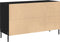 vidaXL - Dressoir - Zwart - Eiken - 100x36x60 - cm - Geengineerd - Hout