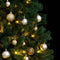 vidaXL - Kunstkerstboom - met - scharnieren - 300 - LED's - en - kerstballen - 240 - cm