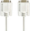 Nedis Seriële Kabel - D-SUB 9-Pins Male - D-SUB 9-Pins Male - Vernikkeld - 2.00 m - Rond - PVC - Ivoor - Label