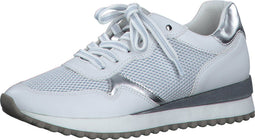 MARCO TOZZI 23714 - Dames Sneaker - Soft Lining + Feel Me - Wit/Lichtblauw