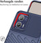 iMoshion Hoesje Geschikt voor Motorola Moto G73 Hoesje Siliconen - iMoshion Thunder Backcover - Donkerblauw