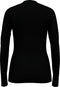 ODLO BL TOP Crew neck l/s MERINO 200 Thermoshirt - 100% Merinowol - Zwart - Maat L