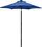 vidaXL - Parasol - met - LED-verlichting - 200x211 - cm - aluminium - azuurblauw