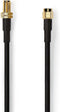 Nedis Antennekabel - SMA Male - SMA Female - Verguld - Dubbel Afgeschermd - 10.0 m - Zwart