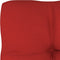 vidaXL - Palletkussen - 80x80x12 - cm - stof - rood