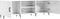vidaXL - Tv-meubel - 150x30x50 - cm - bewerkt - hout - hoogglans - wit