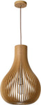 Lucide BODO - Hanglamp - Ø 38 cm - 1xE27 - Dimbaar - Licht hout