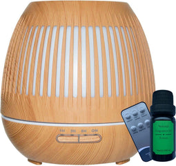 Nova Green - Aroma Diffuser - Luchtbevochtiger 550ml - Afstandsbediening - Houtlook
