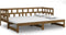 vidaXL - Slaapbank - uitschuifbaar - grenenhout - honingbruin - 2x(90x200) - cm