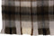J-Line Plaid ruit - polyester - bruin & grijs & wit - 190 x 136 cm - woonaccessoires