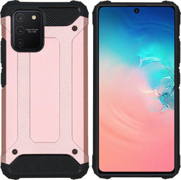 iMoshion Hoesje Geschikt voor Samsung Galaxy S10 Lite Hoesje - iMoshion Rugged Xtreme Backcover - Rosé