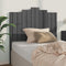 vidaXL - Hoofdbord - 106x4x110 - cm - massief - grenenhout - grijs