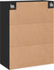 vidaXL - Wandkast - 69,5x34x90 - cm - bewerkt - hout - zwart