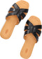 UGG Teague - Dames Slippers - Zacht leer - Black leather