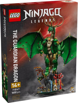 LEGO NINJAGO De Drakenbewaker (71847) - Bouwpakket - Verstelbare draak - Inclusief minifiguur Meester Wu