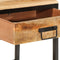 vidaXL - Nachtkastje - 40x35x50 - cm - Massief - Hout - Ruw - Mango