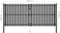 vidaXL - Poort - 4x2 - m - staal - antraciet