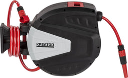 Kreator KRTGR6713 - Slanghaspel 20m - Wandmontage - Grijs