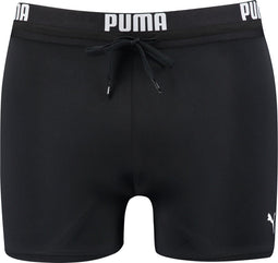 PUMA Swim Logo Trunk - Heren Zwembroek - Vormvaste Technologie - Zwart