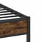 vidaXL - Bedframe - zonder - matras - hout - gerookt - eikenkleurig - 100x200 - cm