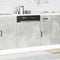 vidaXL - Vaatwaspaneel - Kalmar - 60x1,5x67 - cm - bewerkt - hout - betongrijs