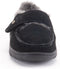 Warmbat Melton - Heren pantoffel - Suède met schapenwol - Zwart - Maat 42