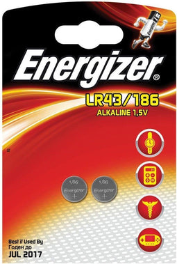 Energizer EN-639319 - Alkaline batterij LR43/186 - 1.5 Volt (2 stuks)