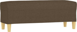 vidaXL - Bankje - 100x35x41 - cm - stof - bruin