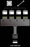 Akasa RGB LED Splitter Kabel - RGB LED-splitterkabel 1 naar 4 apparaten - Zwart