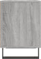 vidaXL - Nachtkastje - 40x35x50 - cm - bewerkt - hout - grijs - sonoma - eikenkleurig