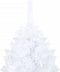 vidaXL - Kunstkerstboom - met - verlichting - en - kerstballen - 120 - cm - PVC - wit