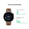 HUAWEI WATCH 3 Montre Connectée 4G, Écran tactile AMOLED, Suivi de la santé en continu, Appels eSIM, GPS, 14 jours d'autonomoie, Fonctionne avec iOS et Android, Bracelet en Cuir Brun