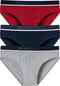 Schiesser 95/5 Organic - Heren Rio Slip - 3-pack - Rood Blauw Grijs-gemêleerd (3 stuks)