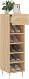 vidaXL - Schoenenkast - 30x35x105 - cm - bewerkt - hout - sonoma - eikenkleurig