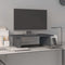 vidaXL - Monitorstandaard - 50x27x15 - cm - massief - grenenhout - grijs