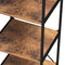 Keukenkast industrieel - keukenrek organizer - 174 cm hoog - vintage bruin hout