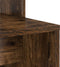 vidaXL - Kaptafel - Gerookt - Eiken - 78,5x37x154,5 - cm - Gefabriceerd - Hout