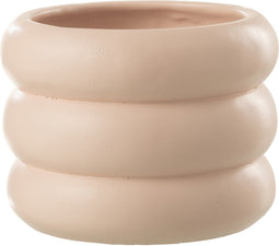 J-Line bloempot Ring - cement - beige - medium - Ø 20.5 cm