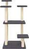 vidaXL - Krabpalen - met - platforms - 98,5 - cm - donkergrijs