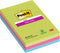 Post-it® Super Sticky Notes, Limoen, Fuchsia, Turkoois, Gelijnd, 102 x 152 mm, 3 Blokken, 90 Blaadjes/Blok