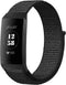 iMoshion Bandje Geschikt voor Fitbit Charge 3 / 4 - iMoshion Nylon band klittenband met design aansluiting - Zwart