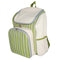 Esschert Design EL053 - Picknick schoudertas voor 2 personen - RVS bestek en melamine borden - Groen