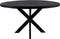 HSM Collection-Ronde Eettafel Melbourne-150x150x76-Zwart-Mango/Metaal