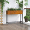vidaXL - Verhoogde - Tuinplantenbak - 100x26x82 - cm - Weerbestendig - Staal