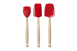 Le Creuset Premium Spatelset 3st. 'Kersenrood'